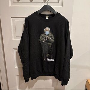 Bernie Sanders Black Crewneck Sweater